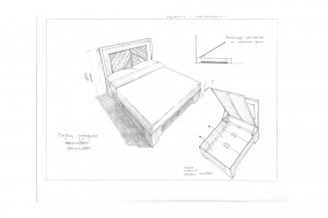 Проект "Кровать с контейнером"